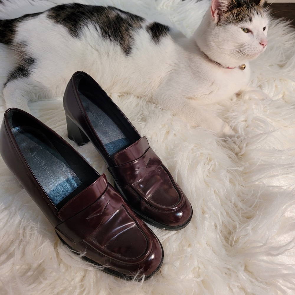 ann taylor burgundy shoes